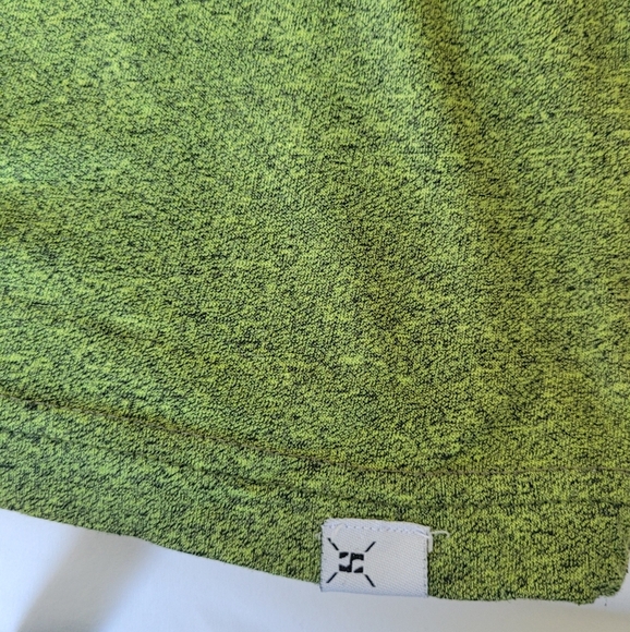 Split men's White, Green, and Black Tank Top - Picture 4 of 5